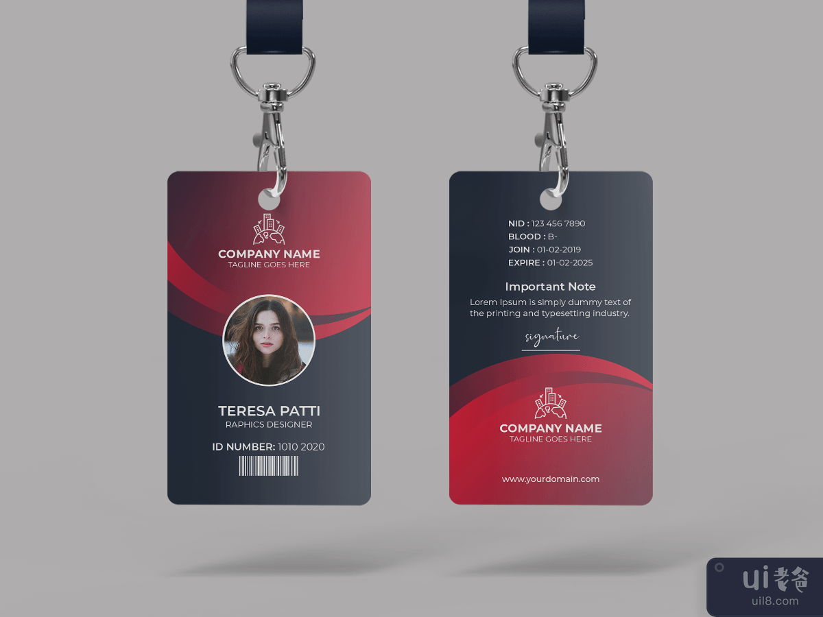 Creative ID Card Template For Agency