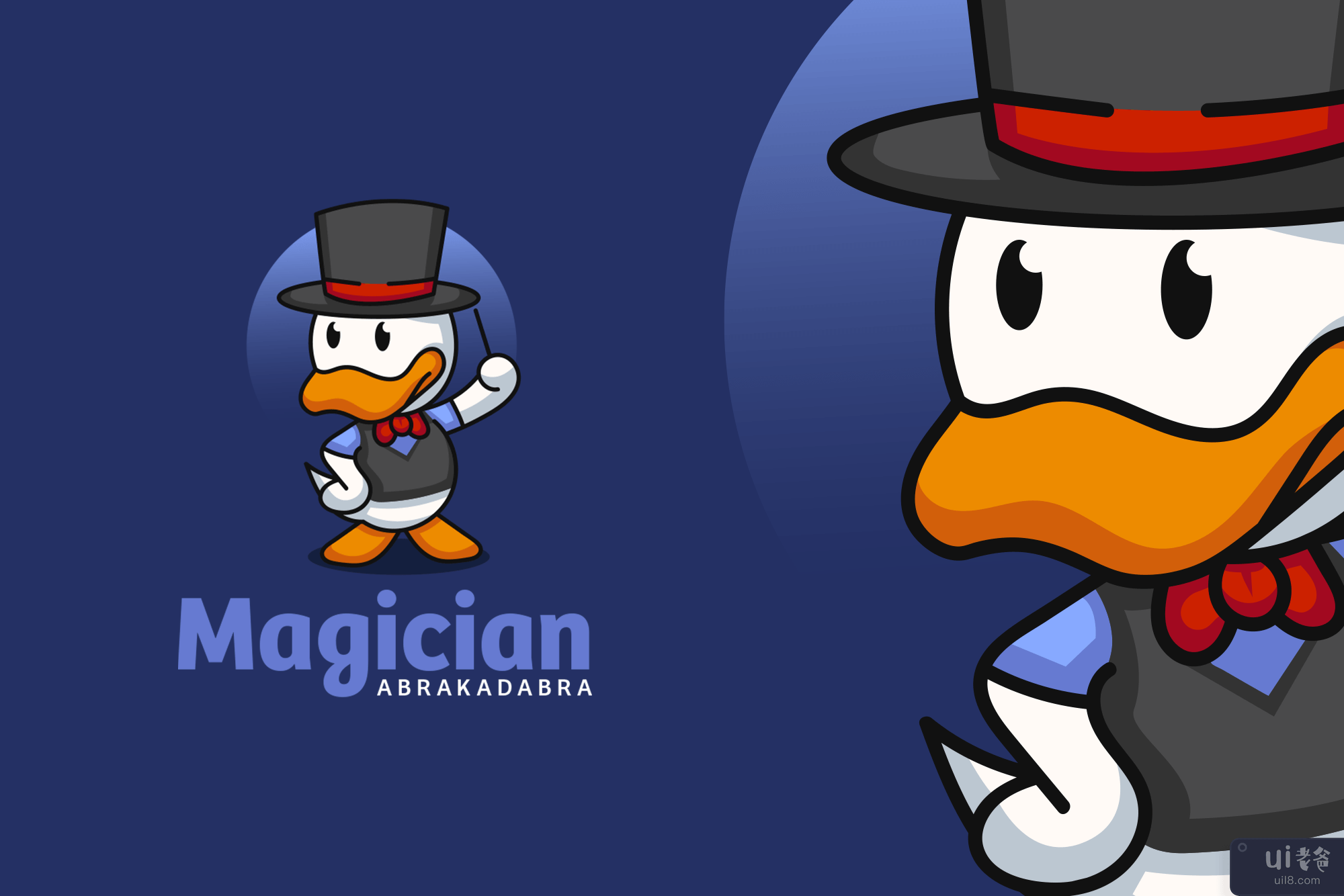 魔术师鸭标志(Magician Duck Logo)插图1