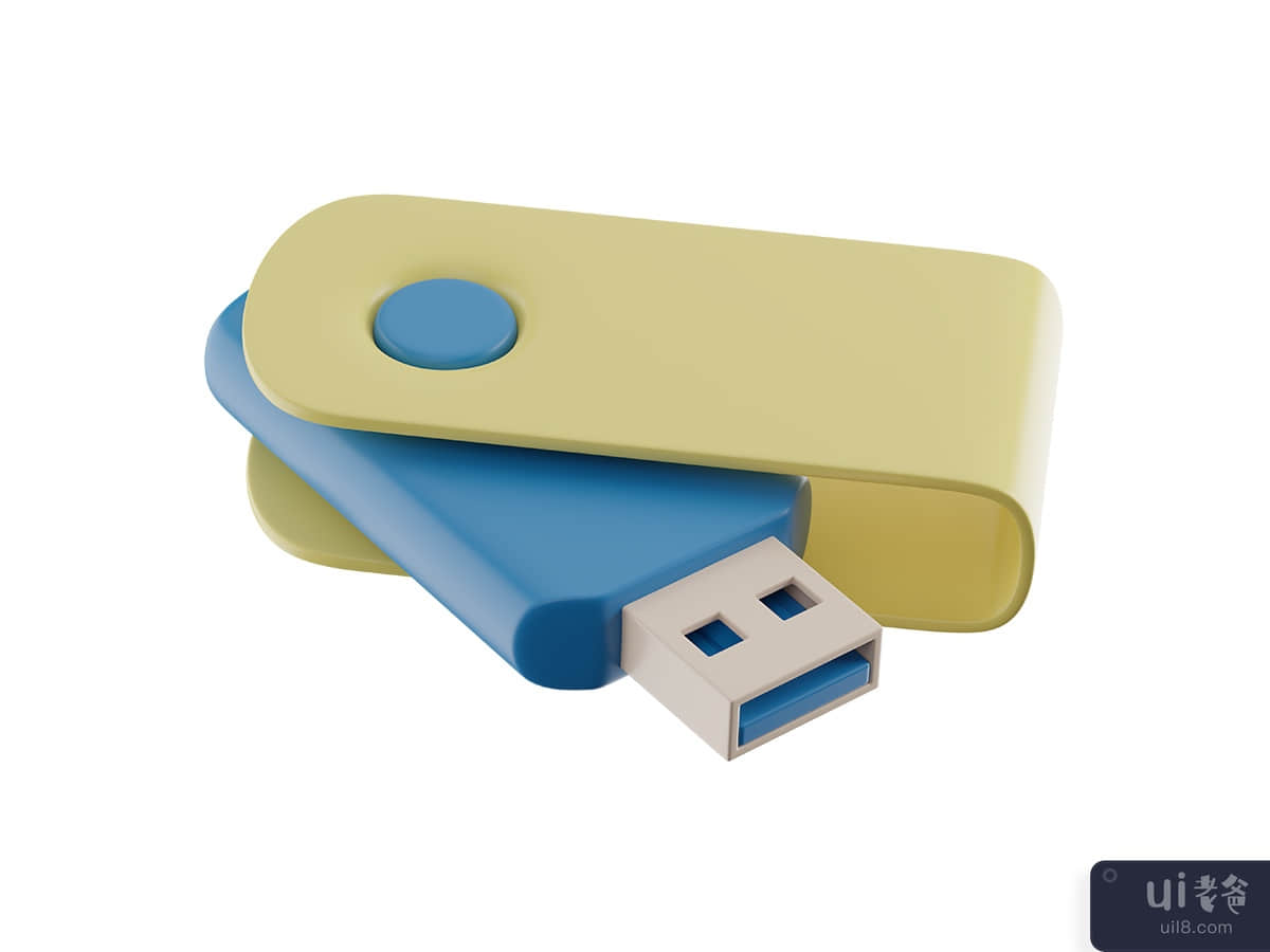 USB drive 3D Icon
