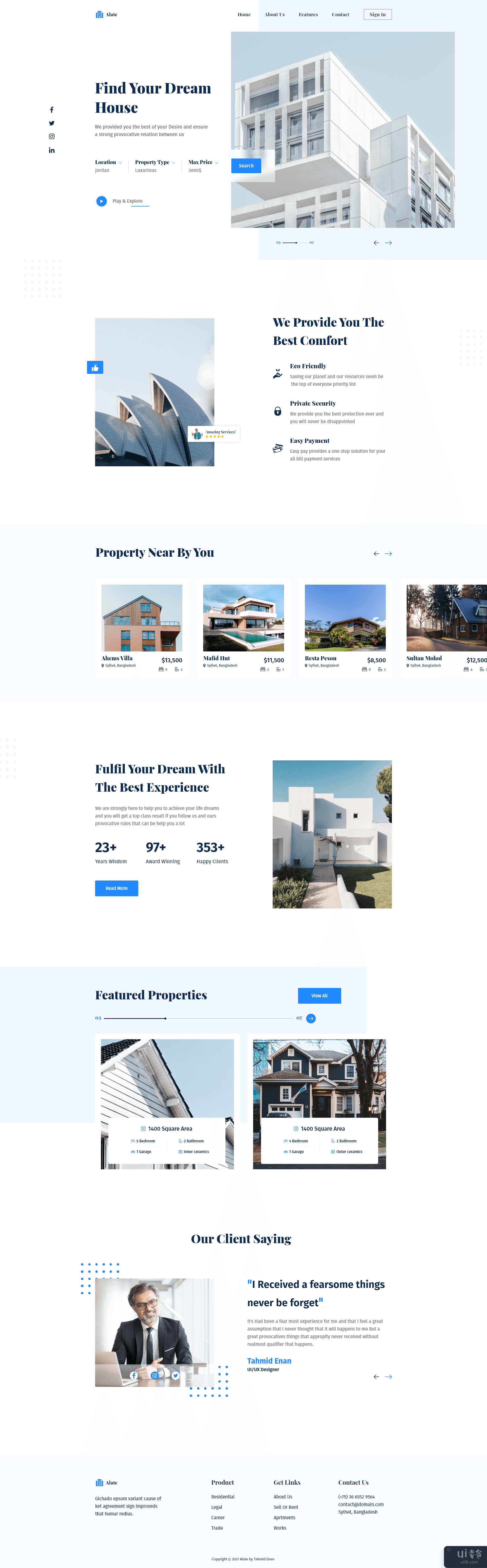 房地产登陆页面(Real Estate Landing Page)插图