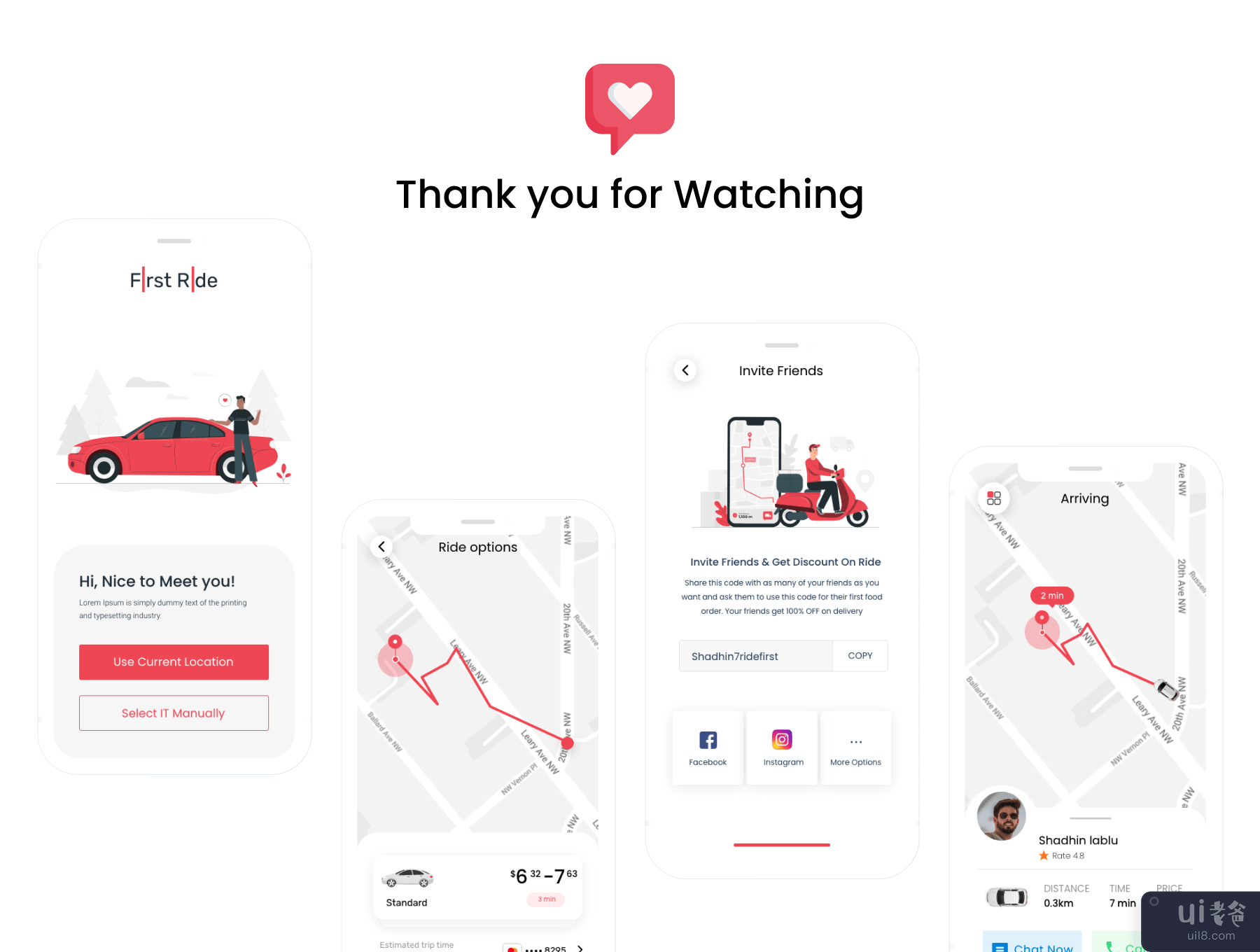 乘车共享应用程序(Ride Sharing App)插图3