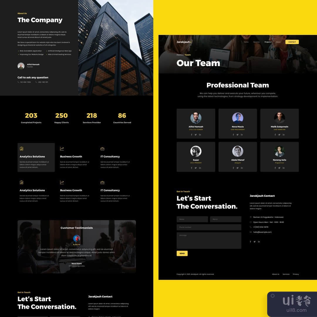 数字代理网站业务 Figma 模板(Digital Agency Website Business Figma Template)插图2