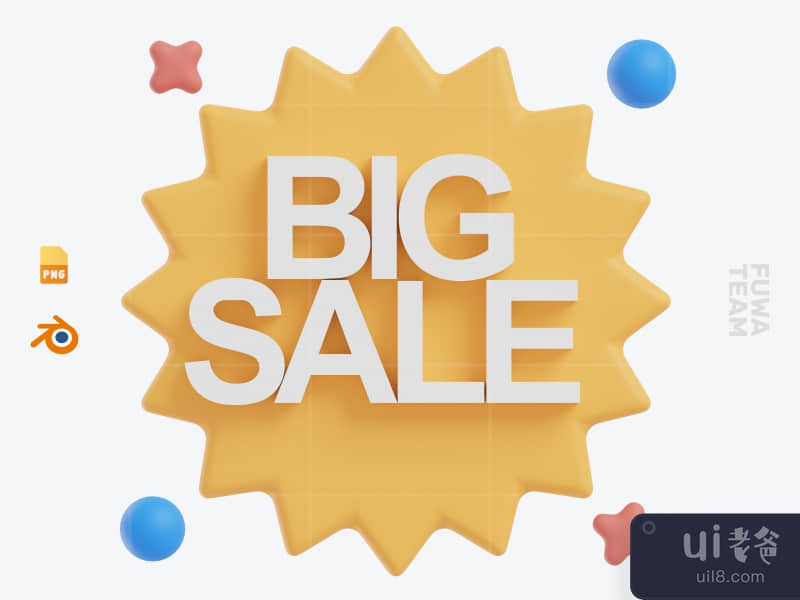 Big sale - 3D Ecommerce Icon Pack (front)