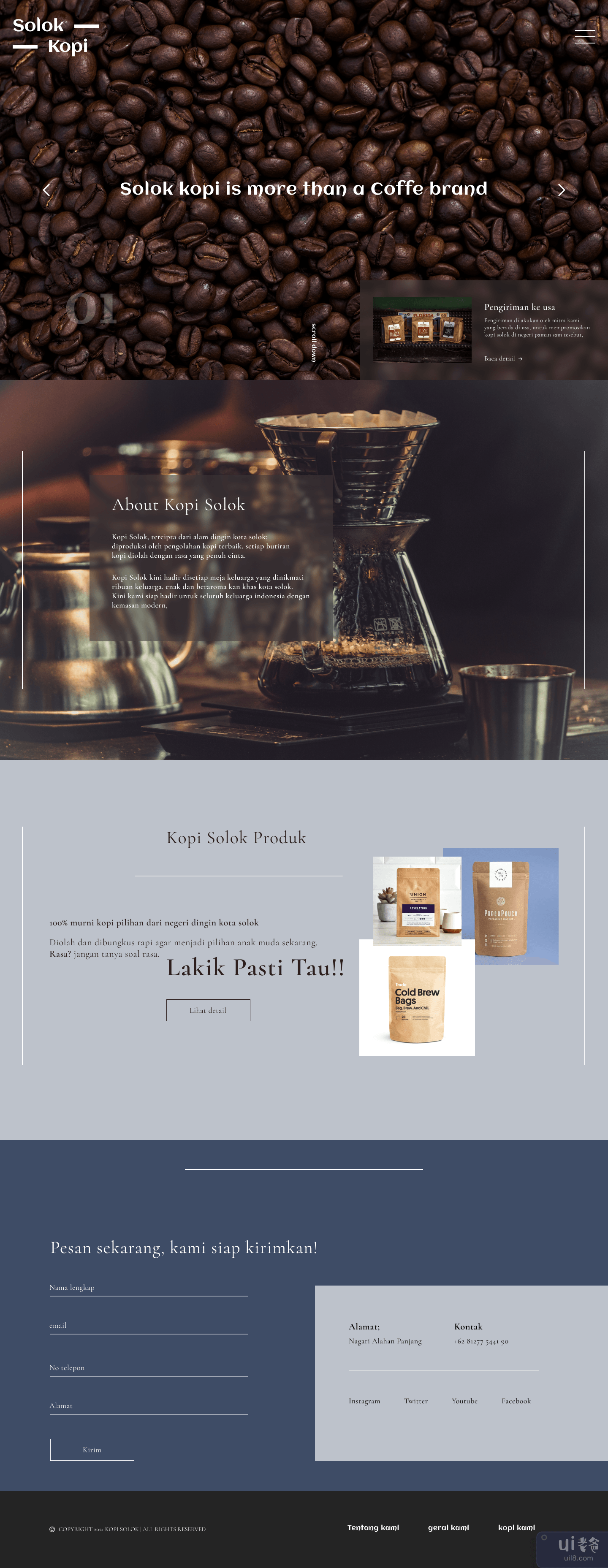 网站咖啡品牌 - 网页设计(Website Coffe Branding - Web Design)插图