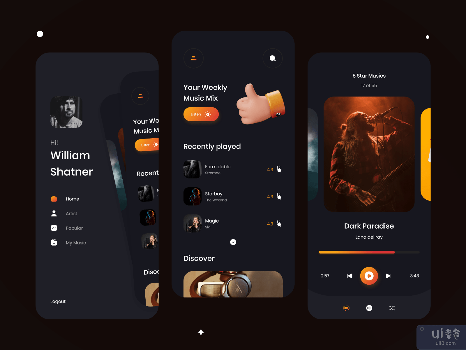 Spotify App - Spotify 重新设计挑战(Spotify App - Spotify Redesign Challenge)插图