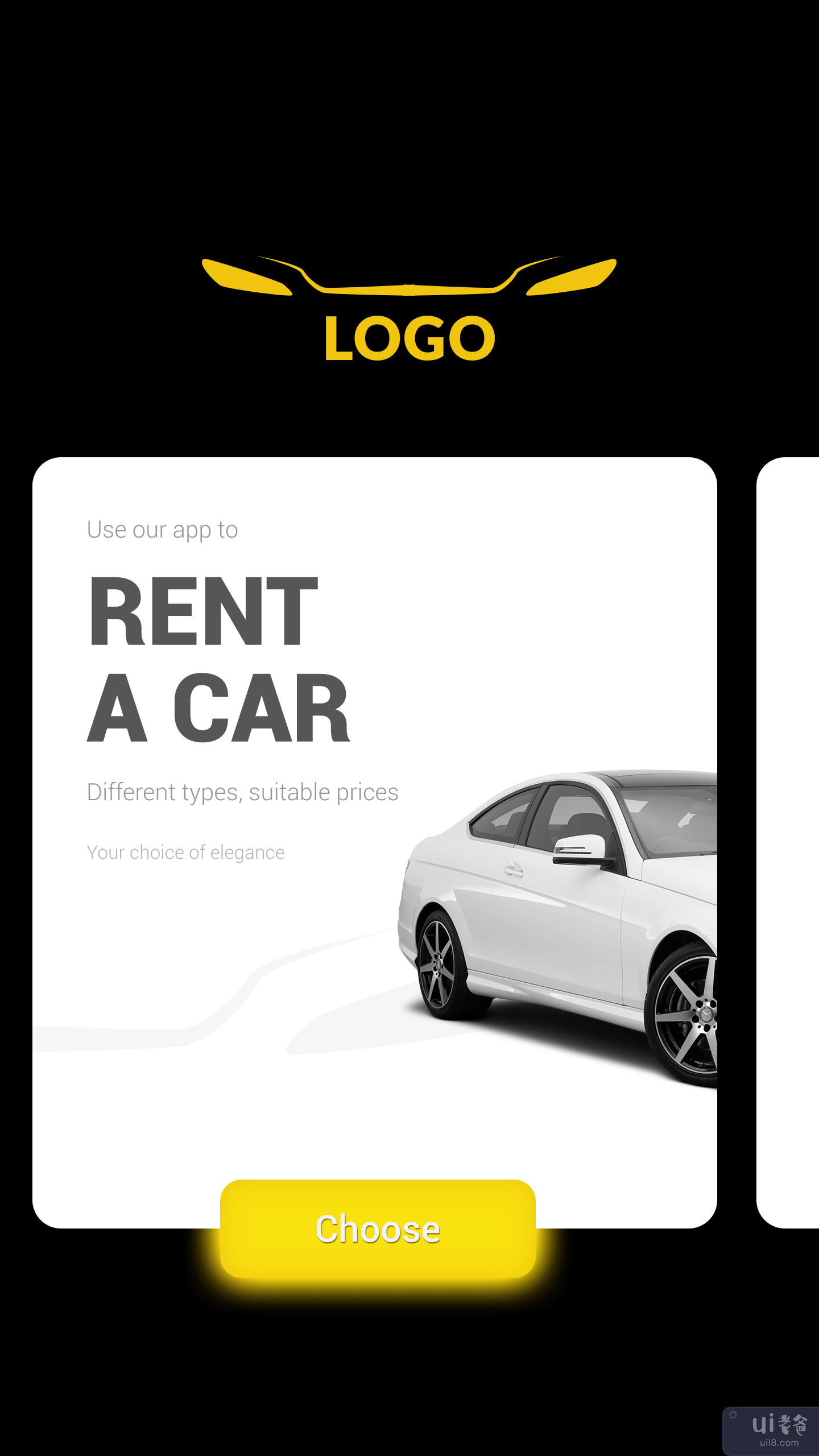 租车应用程序设计(Car Rental App Design)插图