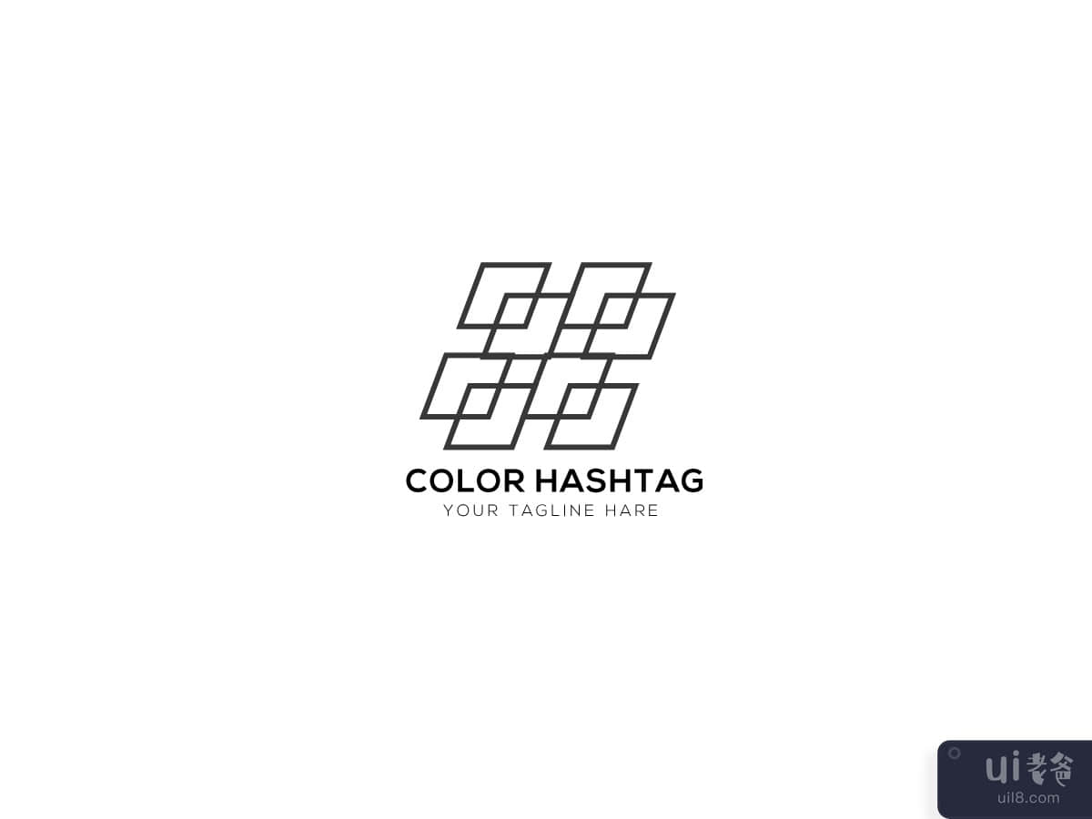 颜色标签徽标(Color Hashtag Logo)插图