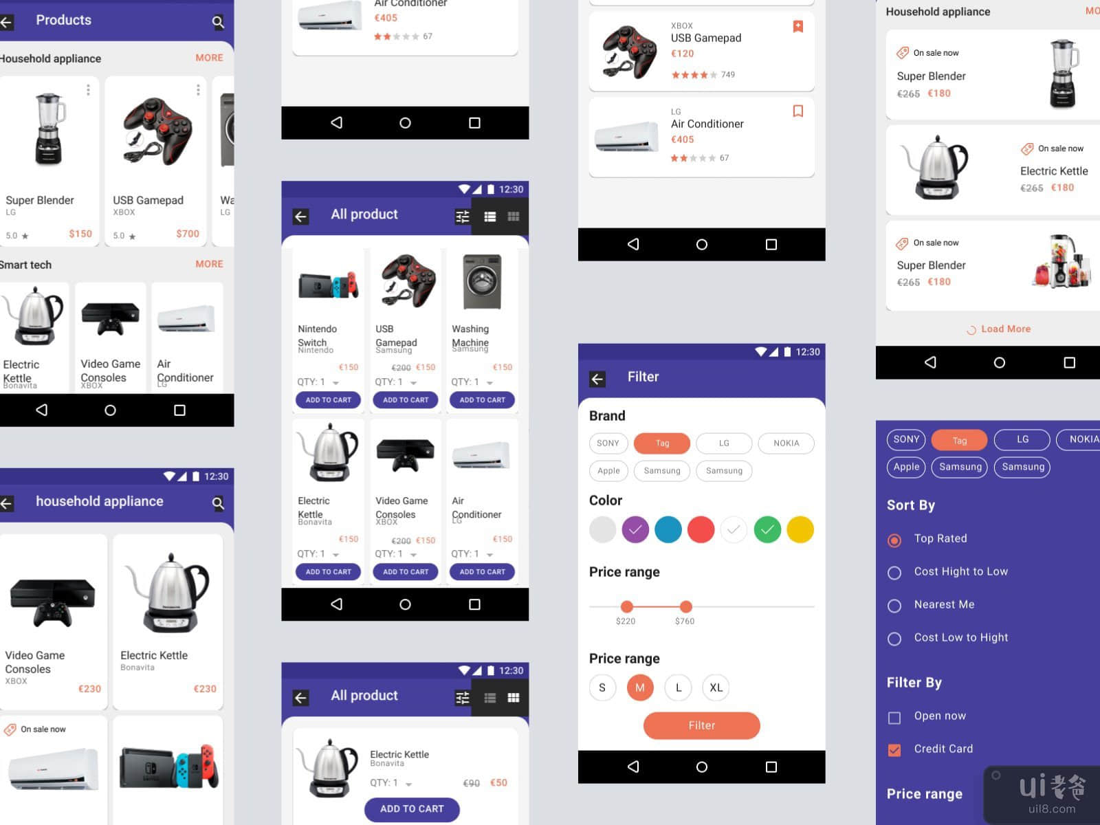 家居用品购物应用程序设计#3(Houseware Shopping App Design #3)插图