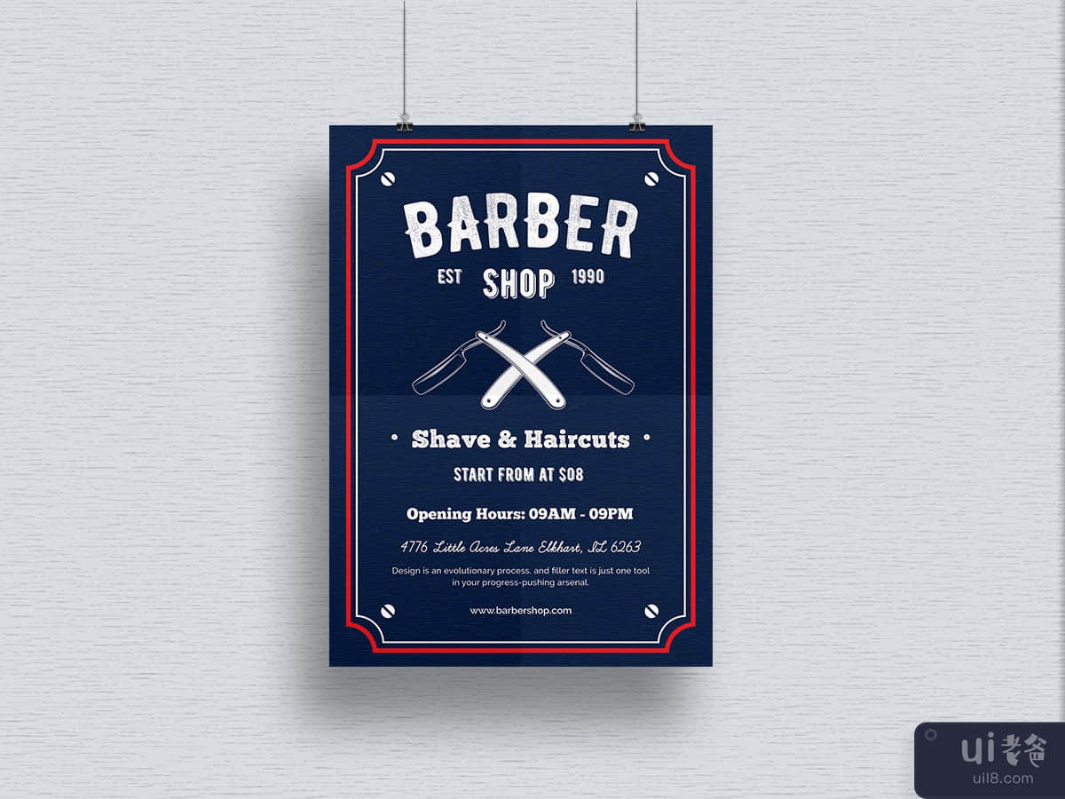 Barber Shop Flyer Template-01