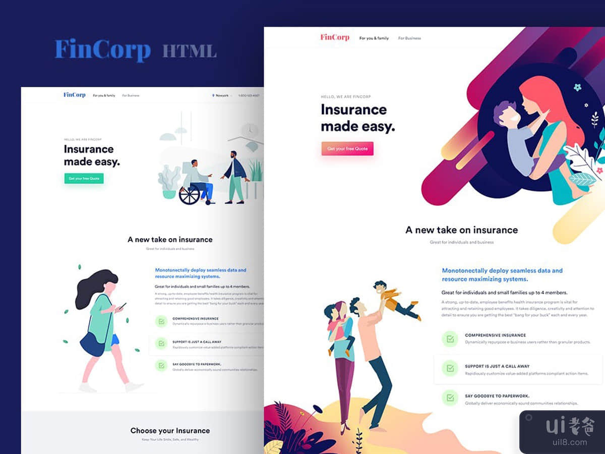 FinCorp - Finance, Insurance & Marketing Template