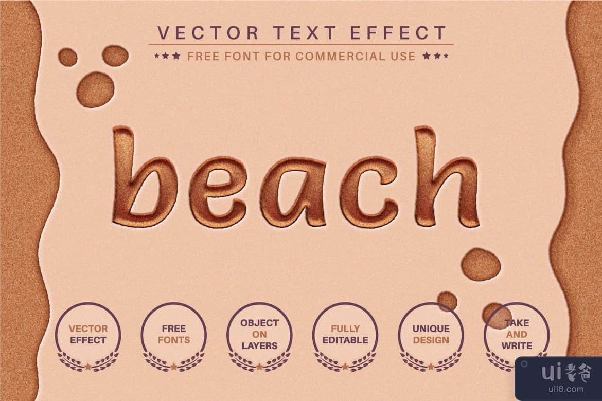 Sand - 可编辑的文字效果，字体样式(Sand - Editable Text Effect, Font Style)插图3