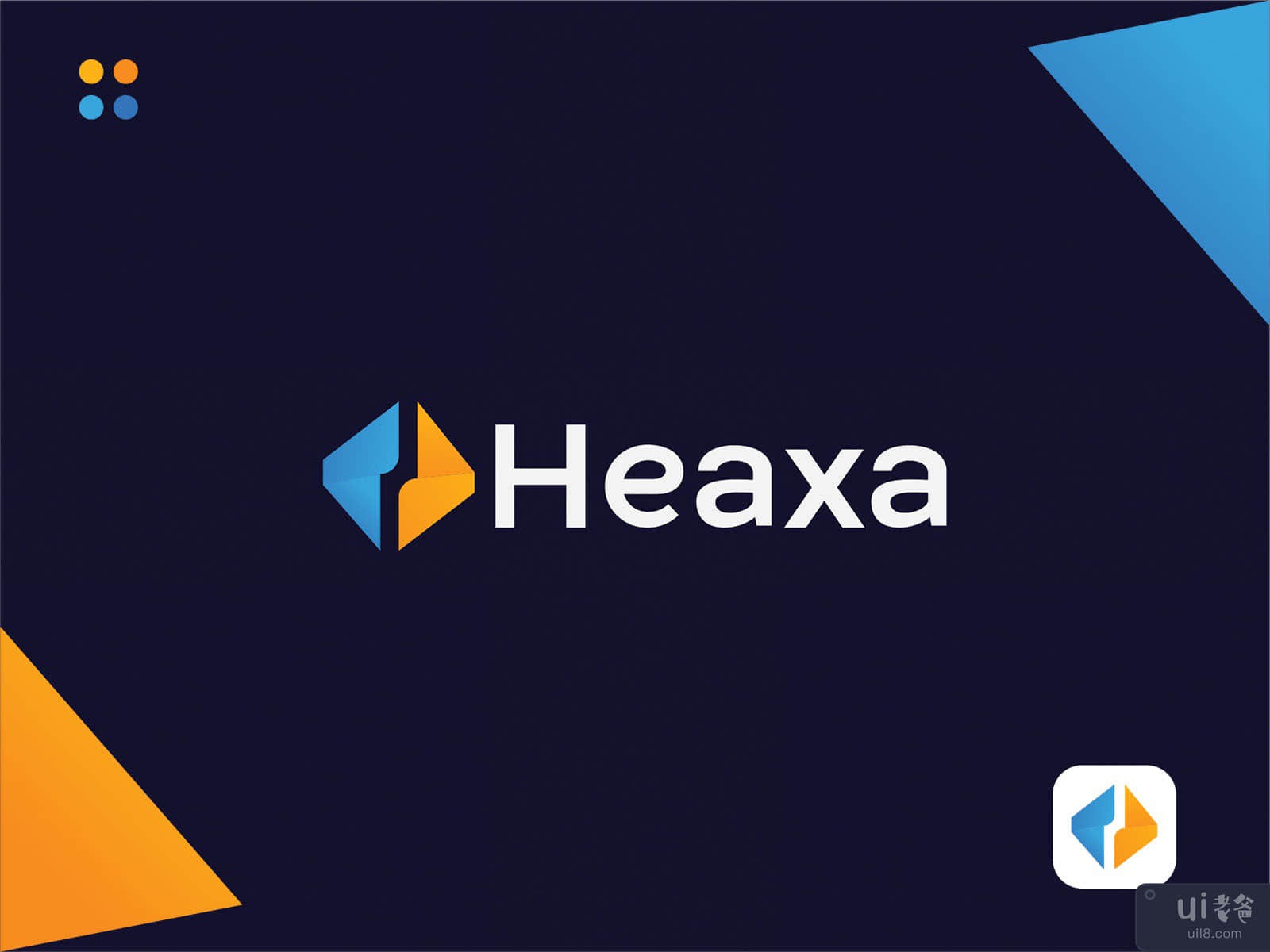 Heaxa, Letter H Logo, Hexagon logo