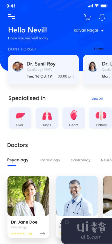 医生预约应用程序(Doctor Appointment App)插图3