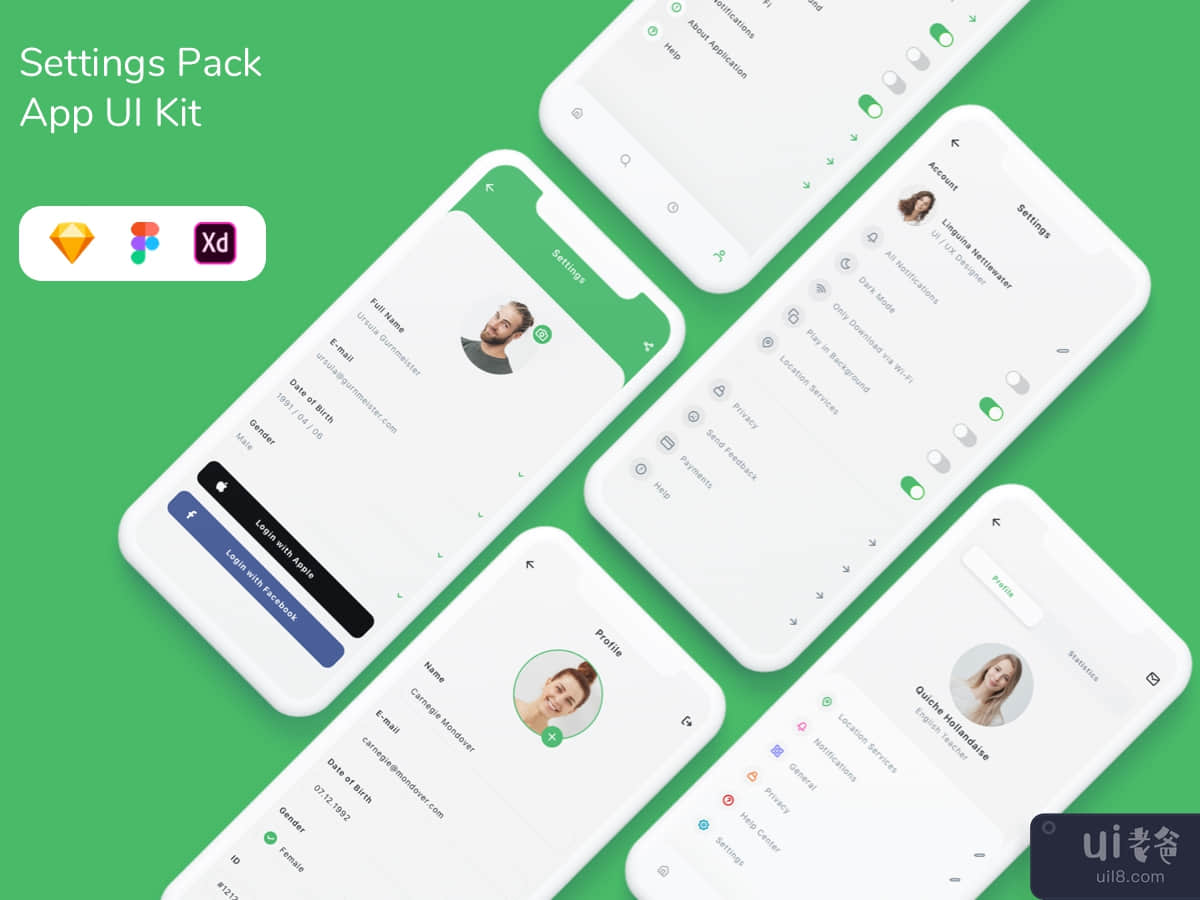 Settings Pack App UI Kit