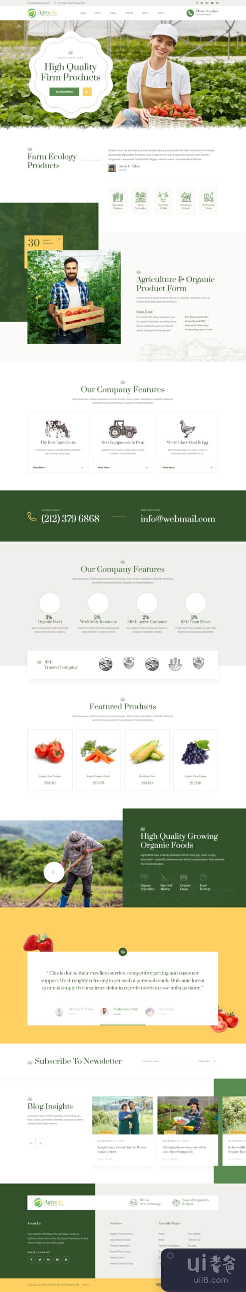 Bennebos - 有机农场农业 HTML 模板(Bennebos -Organic Farm Agriculture HTML Template)插图1
