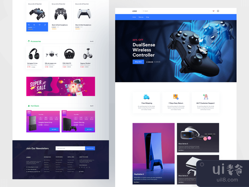 Gaming Product  Landing Page - E-commerce