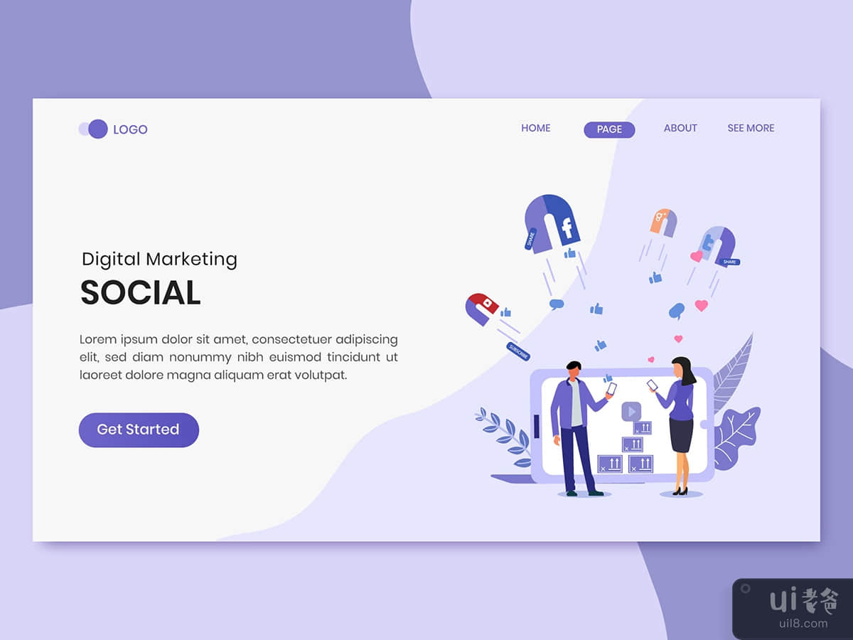 Social Marketing Landing Page