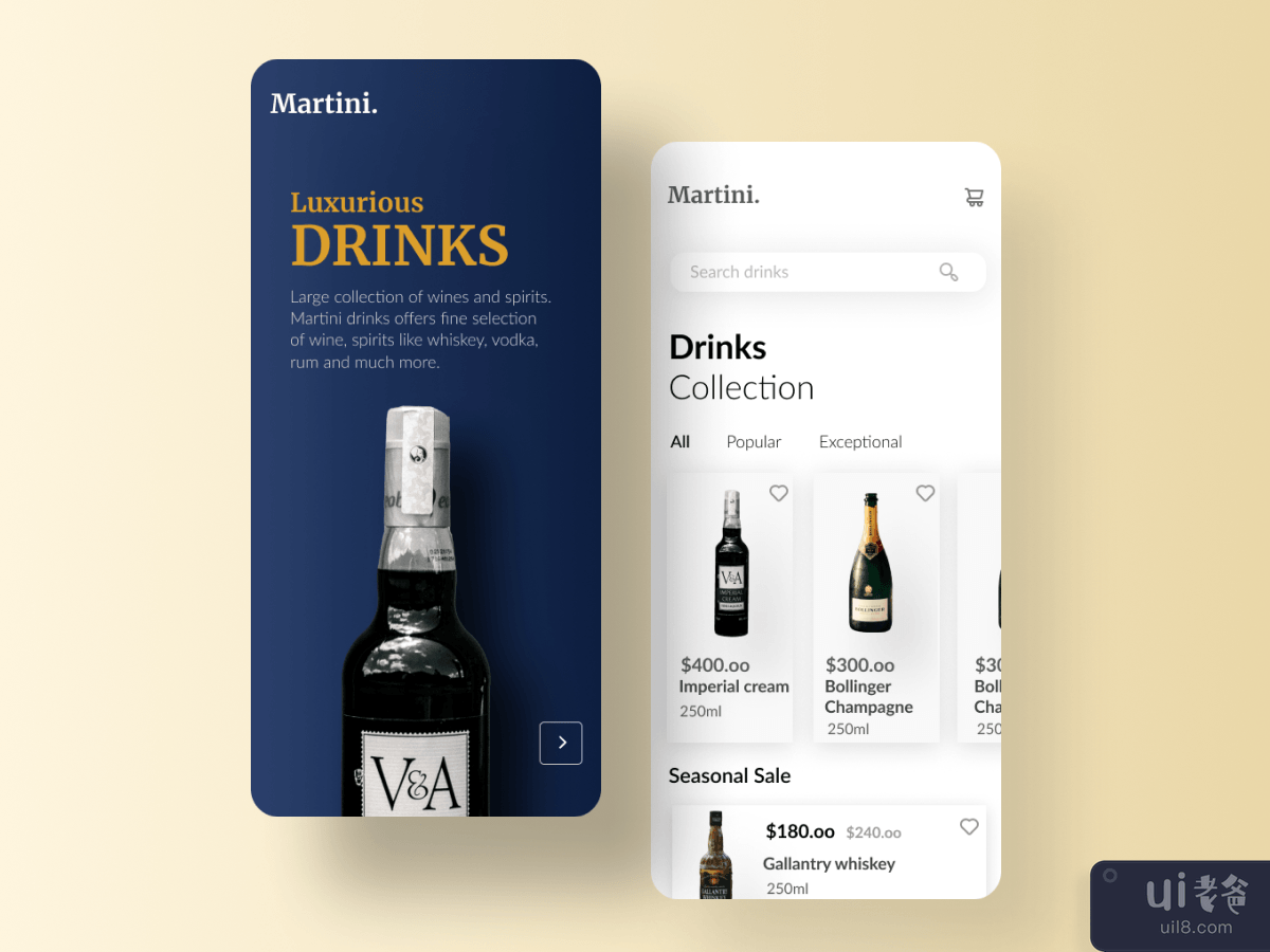 Martini Drinks app
