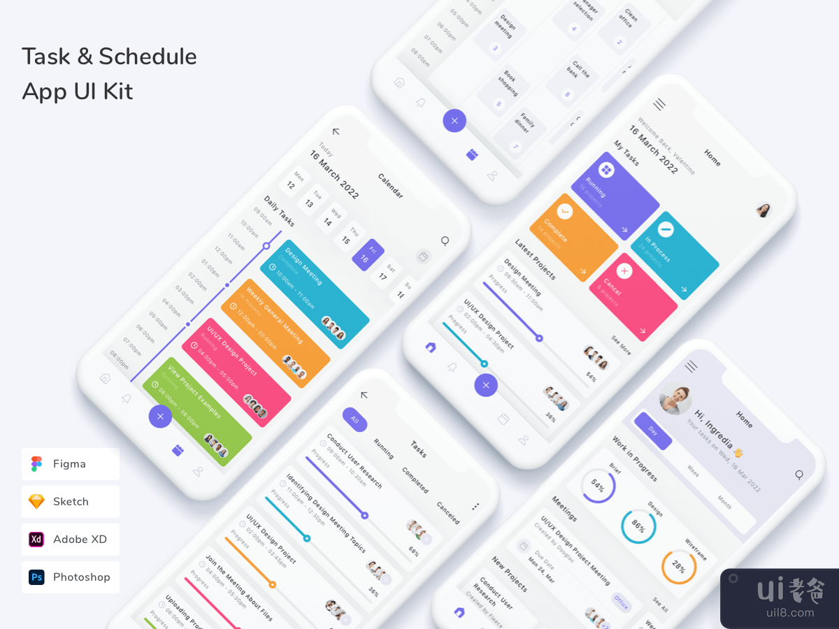 Task & Schedule App UI Kit