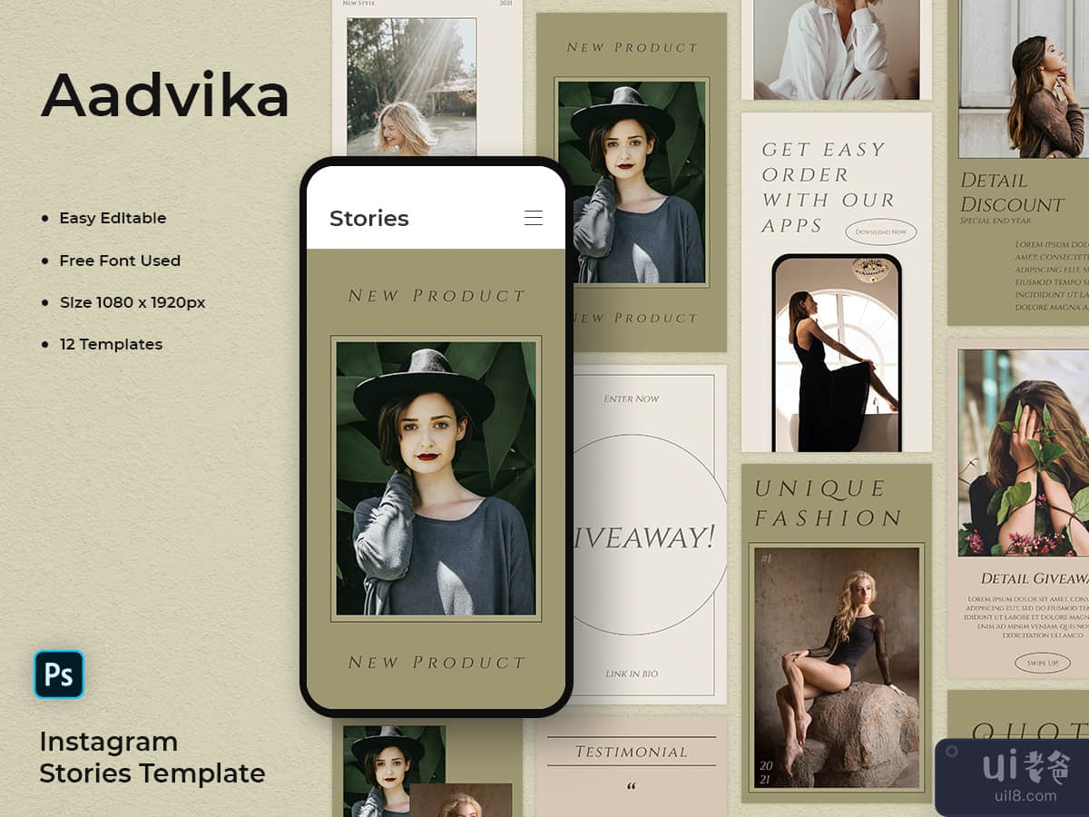 Aadvika - Fashion Instagram Stories Template