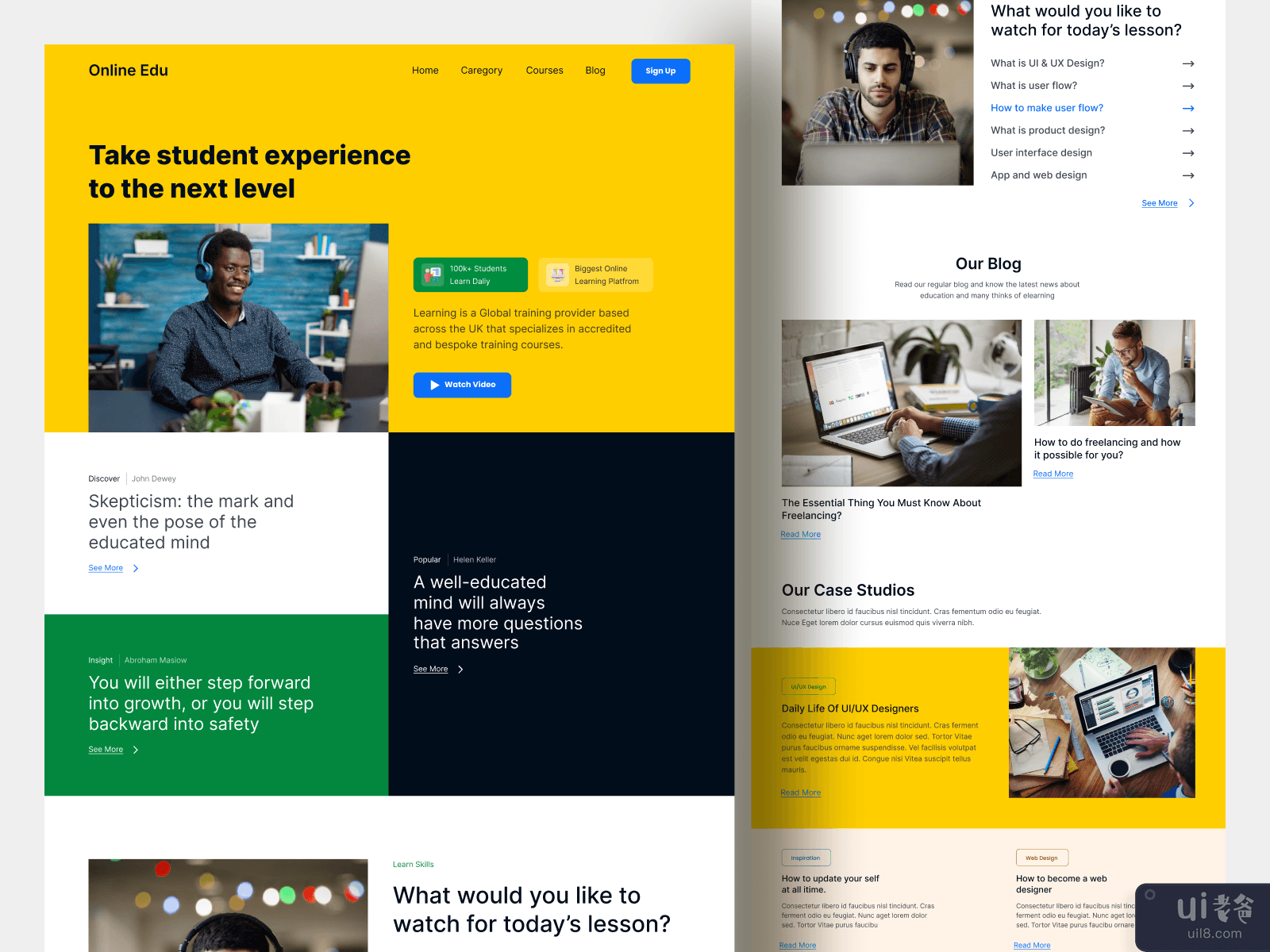 E-learning Landing Page 