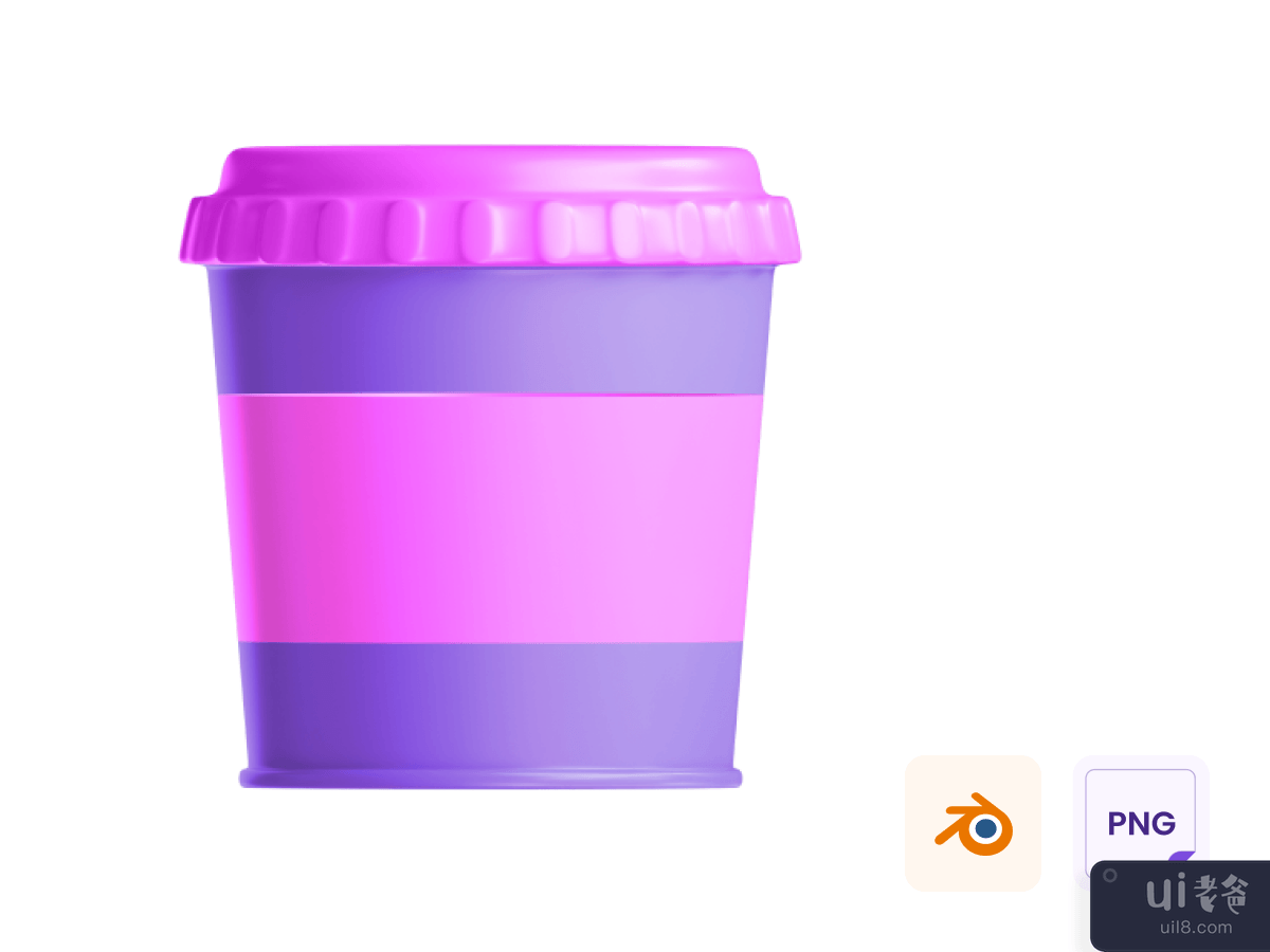 Mini Cup 3D Icon