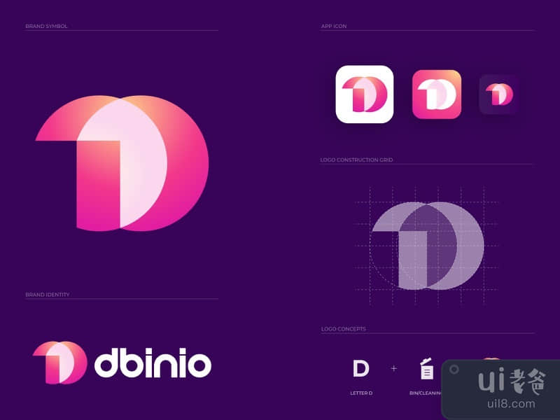 Modern Logo Branding - dbinio - brand identity design