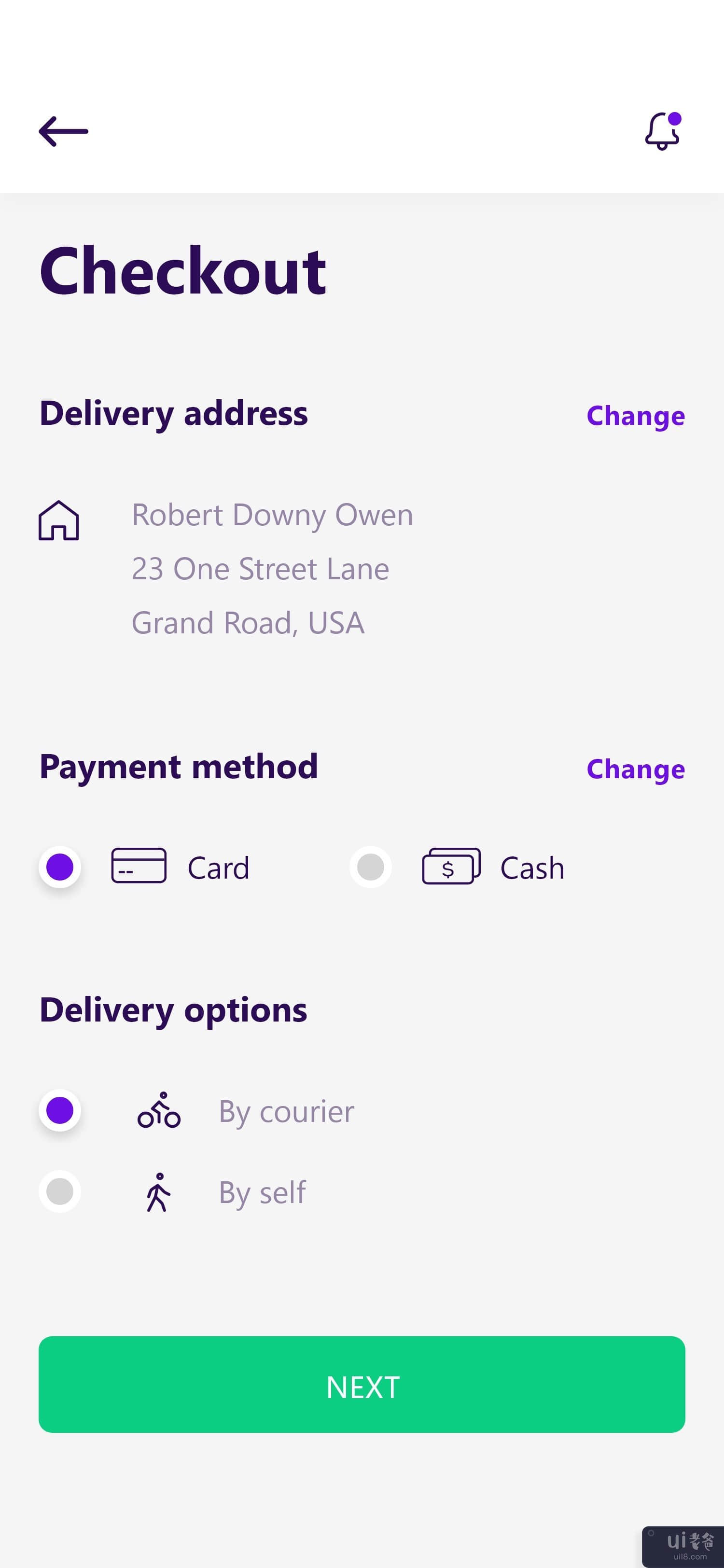 送餐应用 UI 概念 #4(Food delivery app UI concept #4)插图5