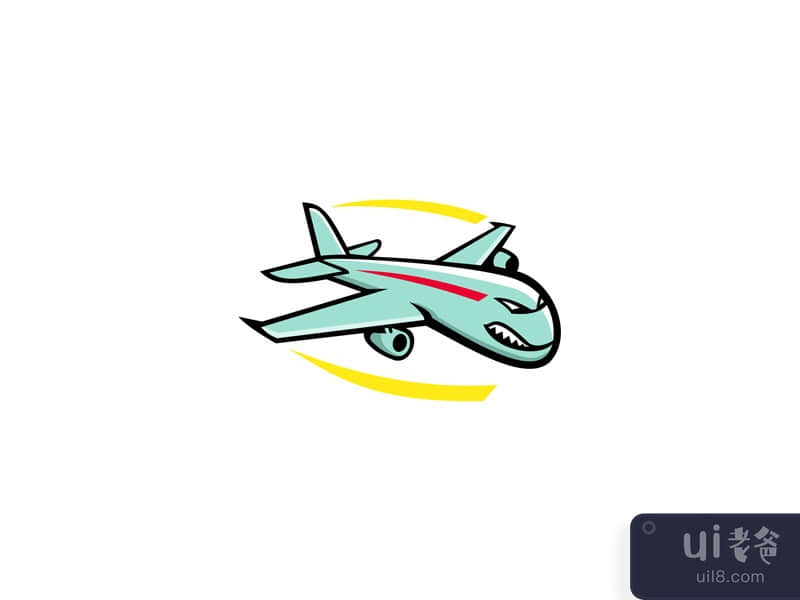 愤怒的巨型喷气式飞机吉祥物