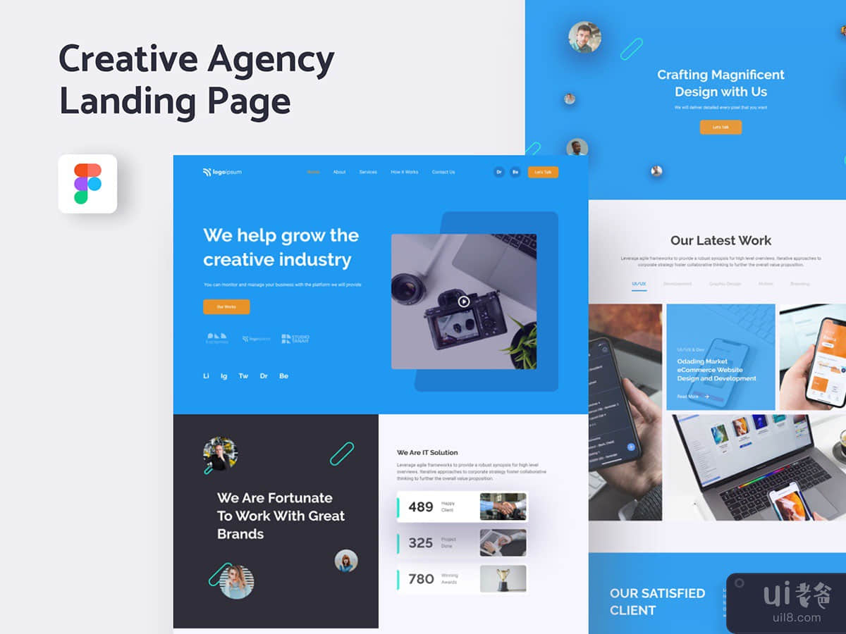 Creative Agency Landing Page Template