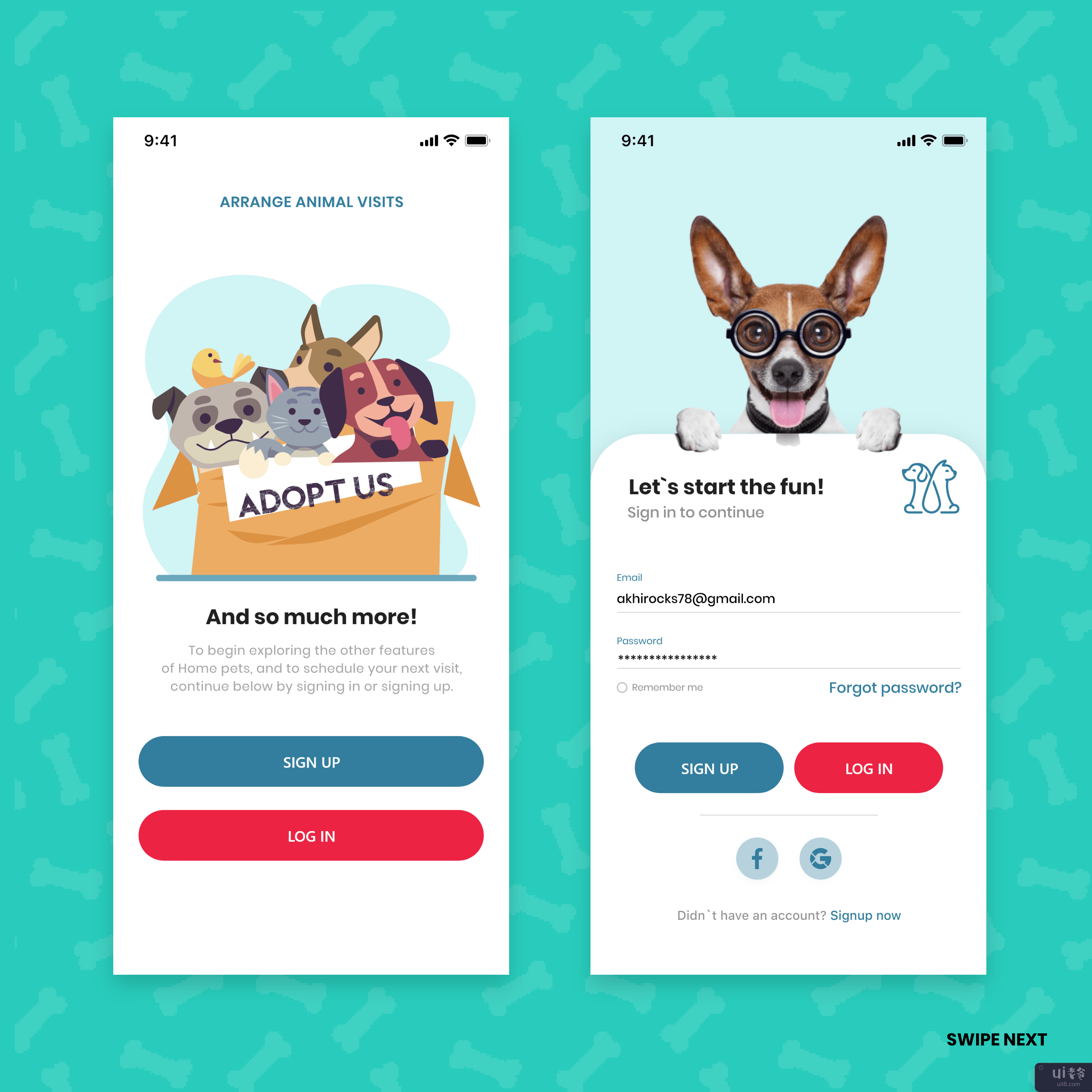 宠物收养应用程序设计(Pet Adoption App Design)插图11
