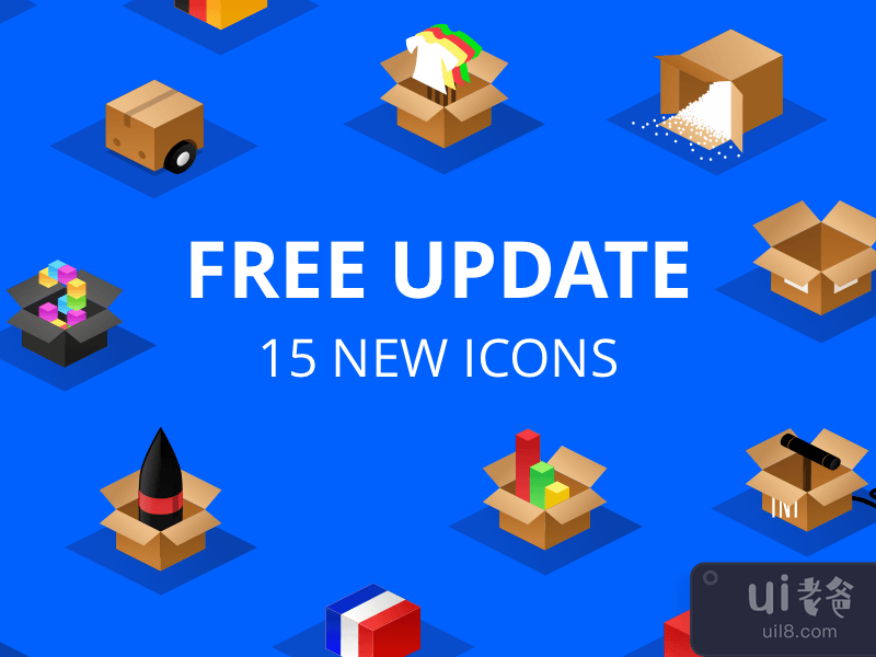 Isometric boxes - free update