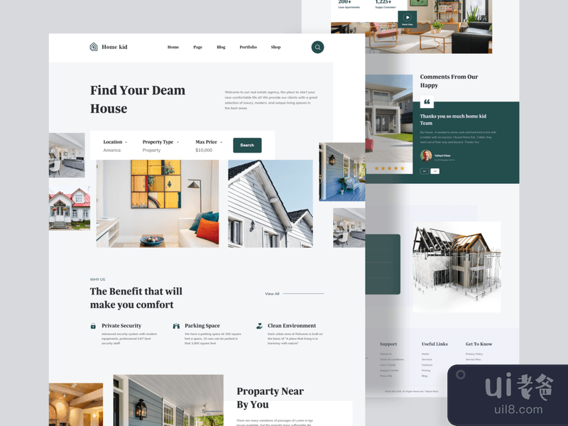 Property and Apartment Landing Page