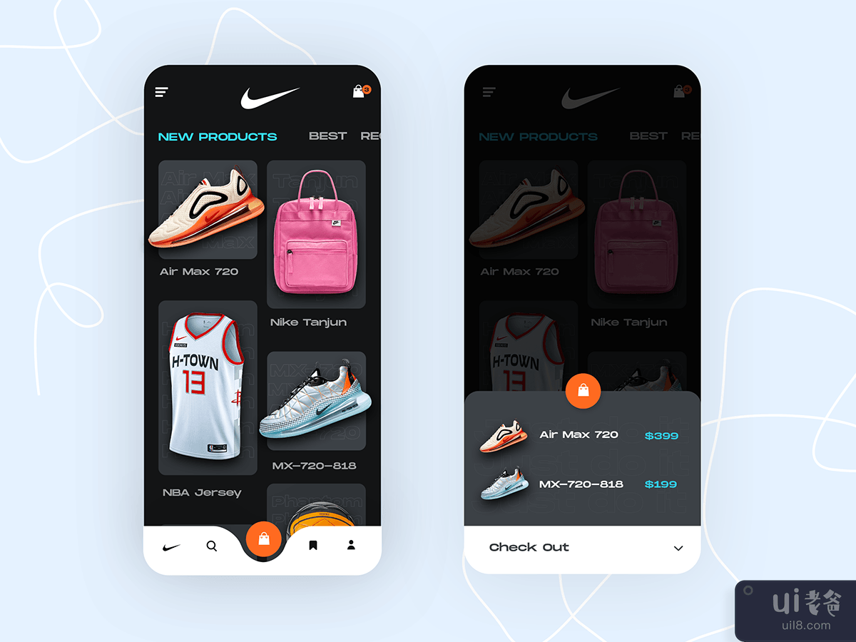 耐克应用 UI 探索(Nike app UI Exploration)插图