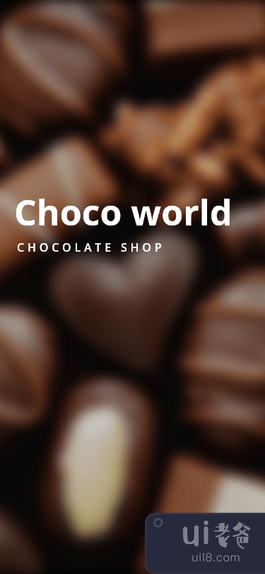 巧克力店应用界面(Chocolate Shop App UI)插图1
