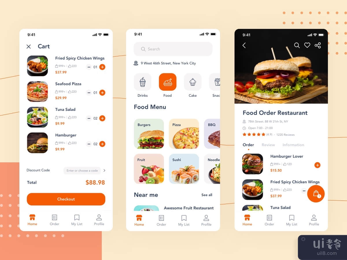 Foode - Delivery App Template Ui Kit #1