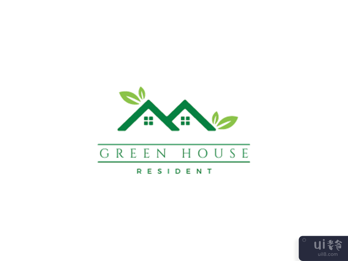 绿屋居民标志(Green House Resident Logo)插图