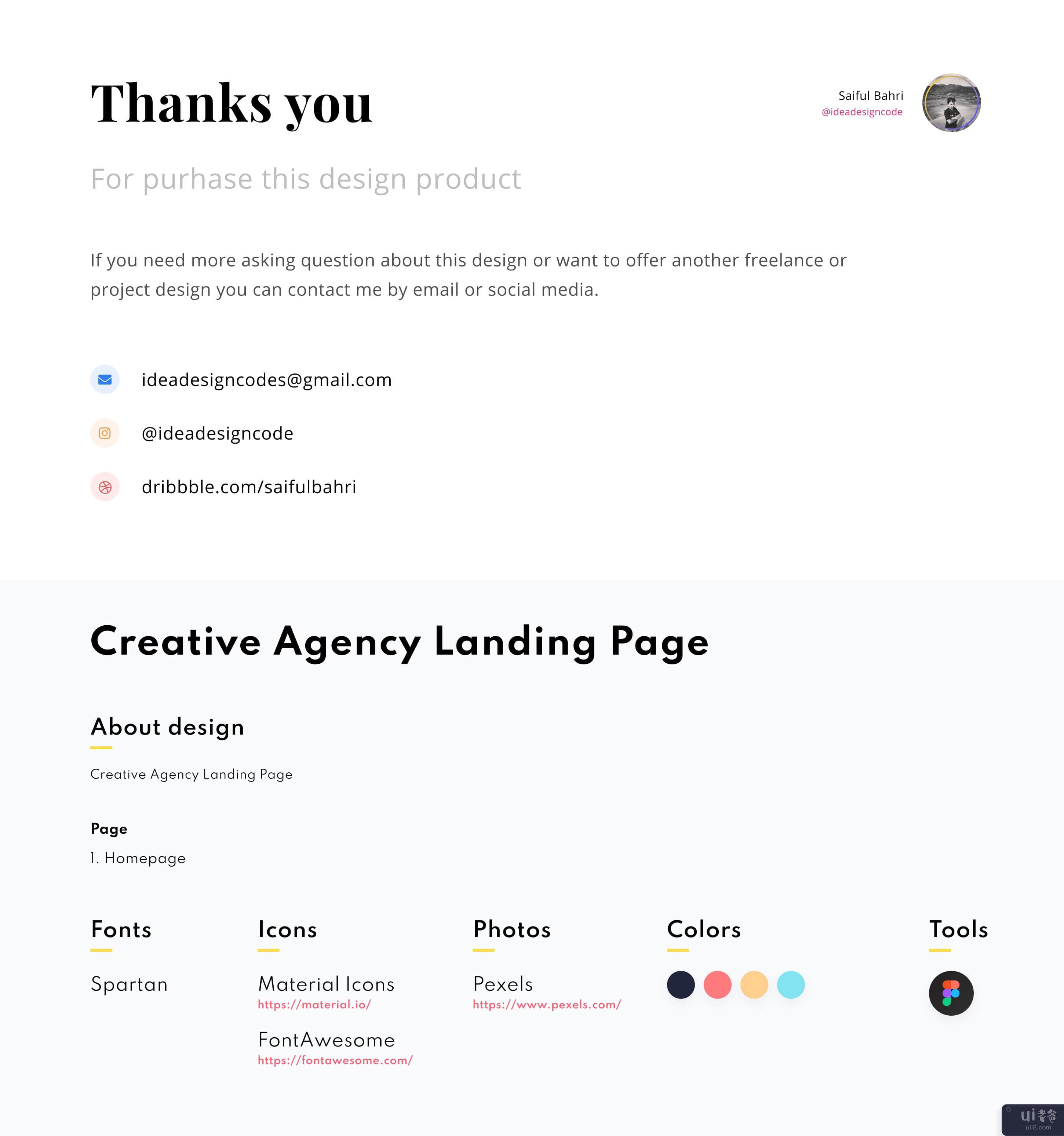 创意机构登陆页面(Creative Agency Landing Page)插图