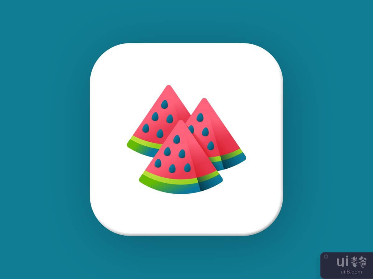 西瓜标志(Watermelon Logo)插图