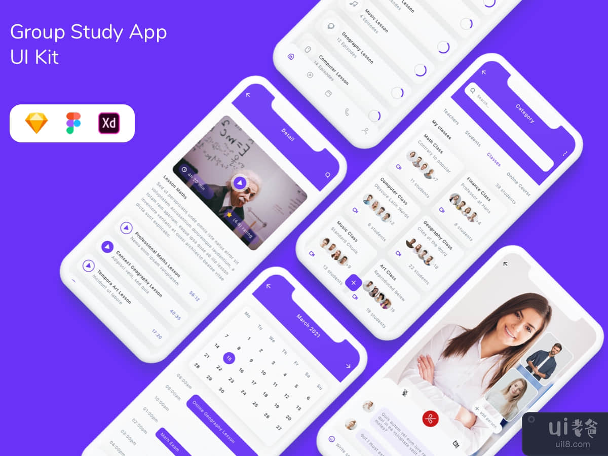 Group Study App UI Kit