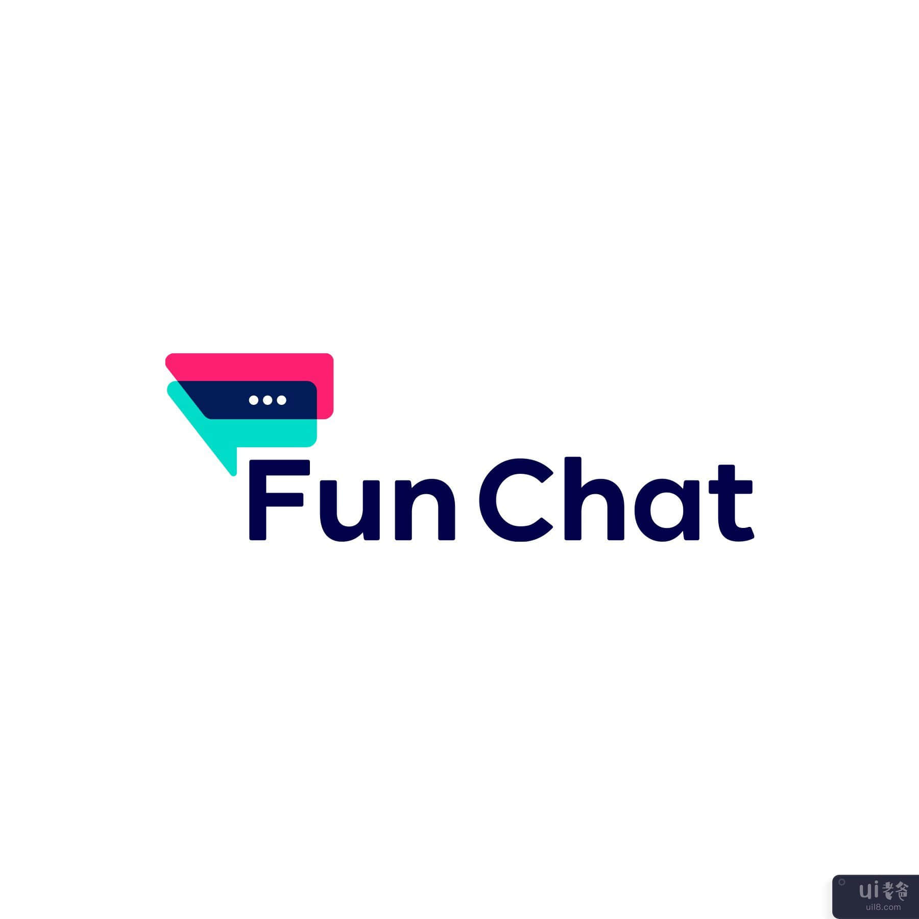 有趣的聊天标志设计模板(Fun Chat Logo Design Templates)插图