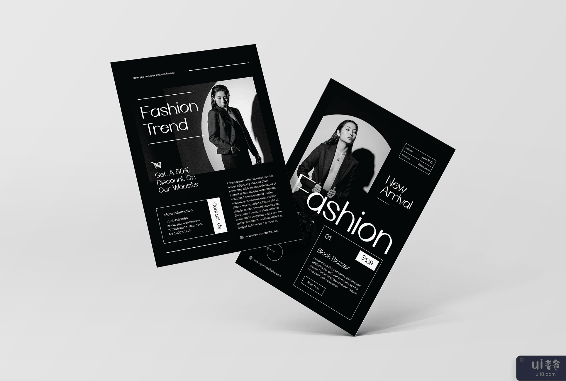 时尚销售传单模板(Fashion Sale Flyer Template)插图2