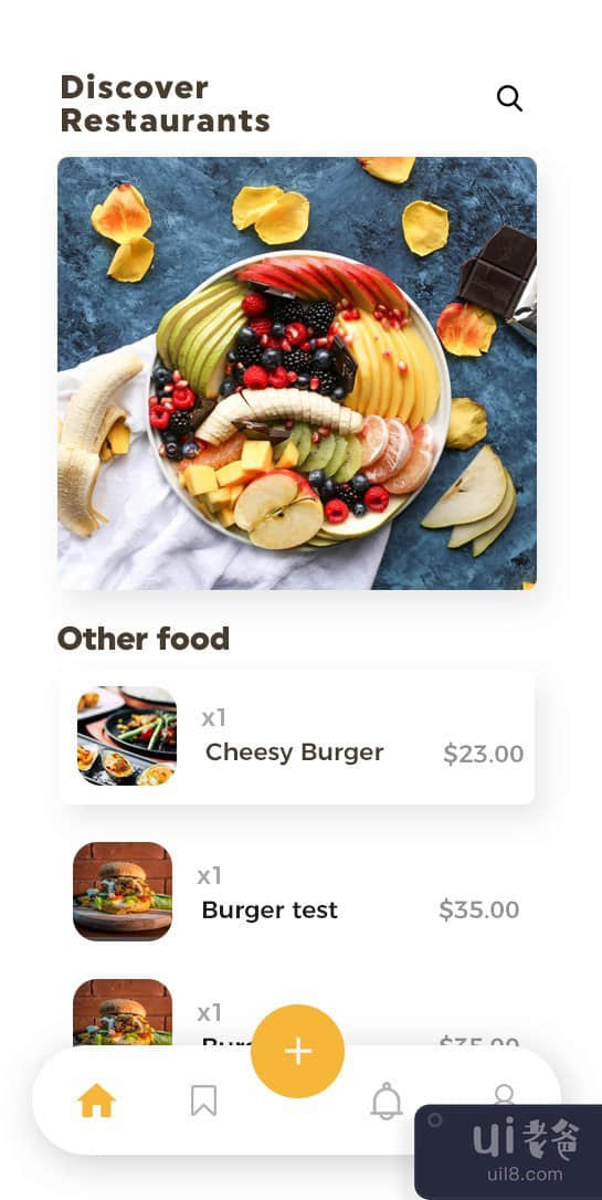 美食餐厅应用程序 ui 套件(Food Restaurants App ui kit)插图1