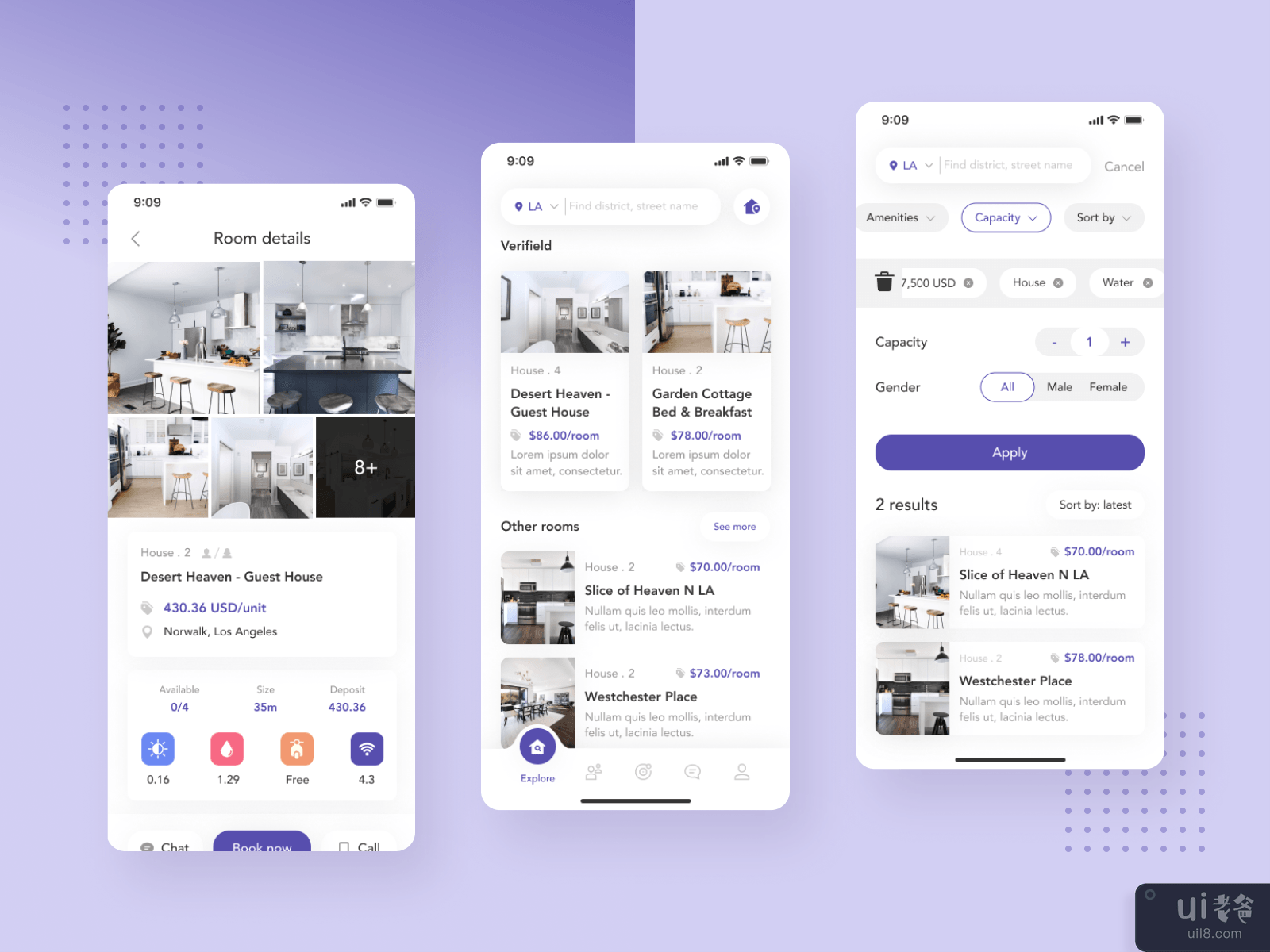 RentHouse - Simply Home Search Mobile App UI KIT #6