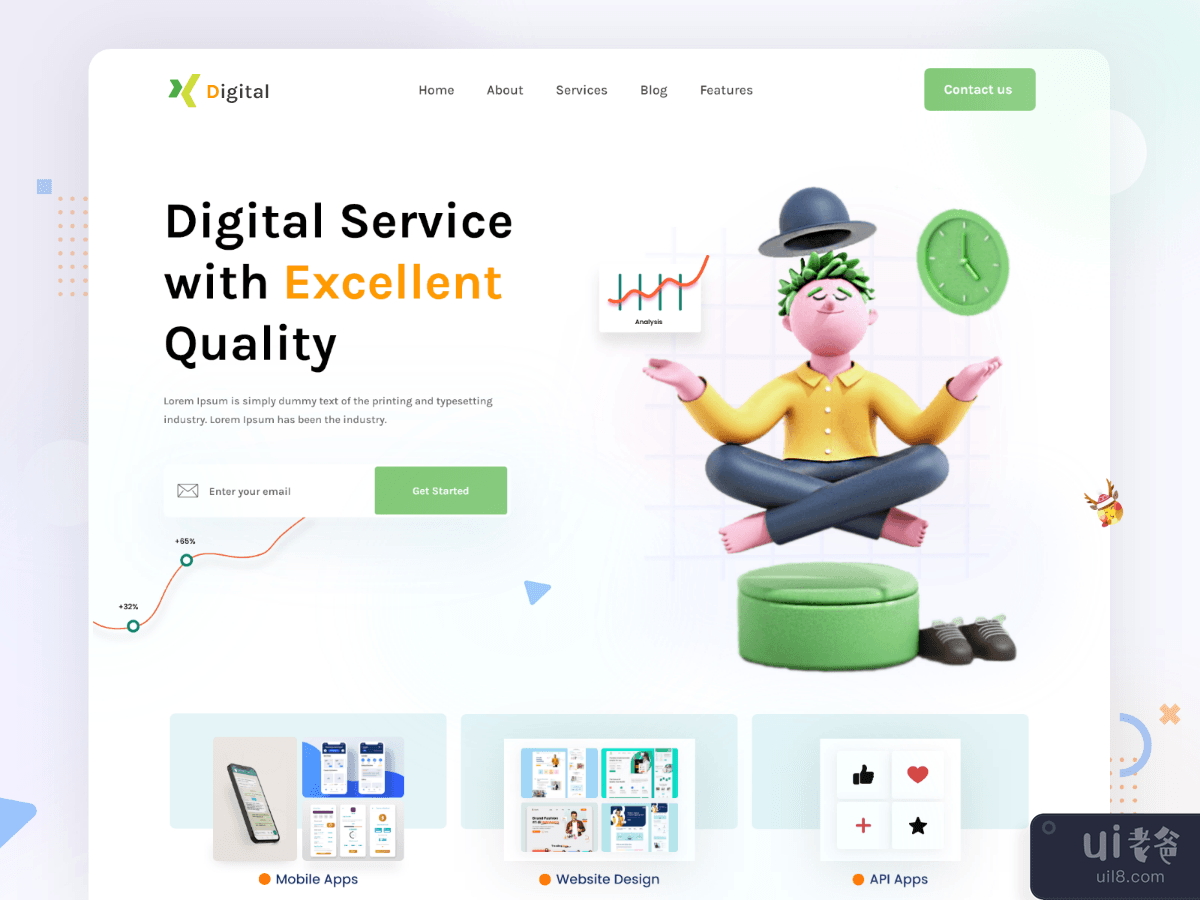 Digital Service Landing page