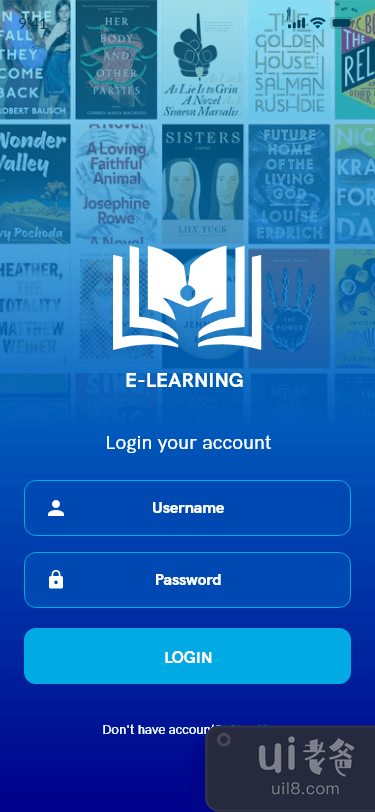 电子学习应用程序入职屏幕(E-Learning App Onboarding Screen)插图1