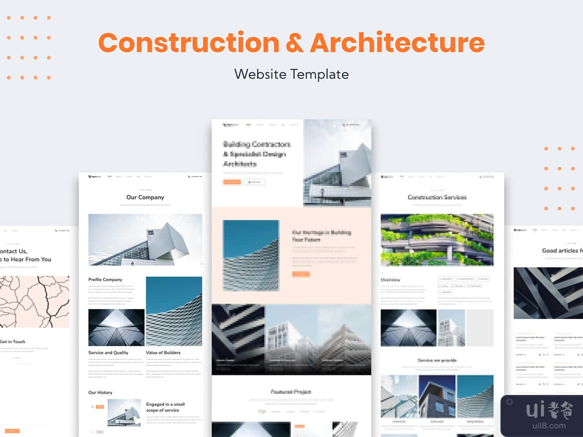 Architecture and Construction Business Website Template