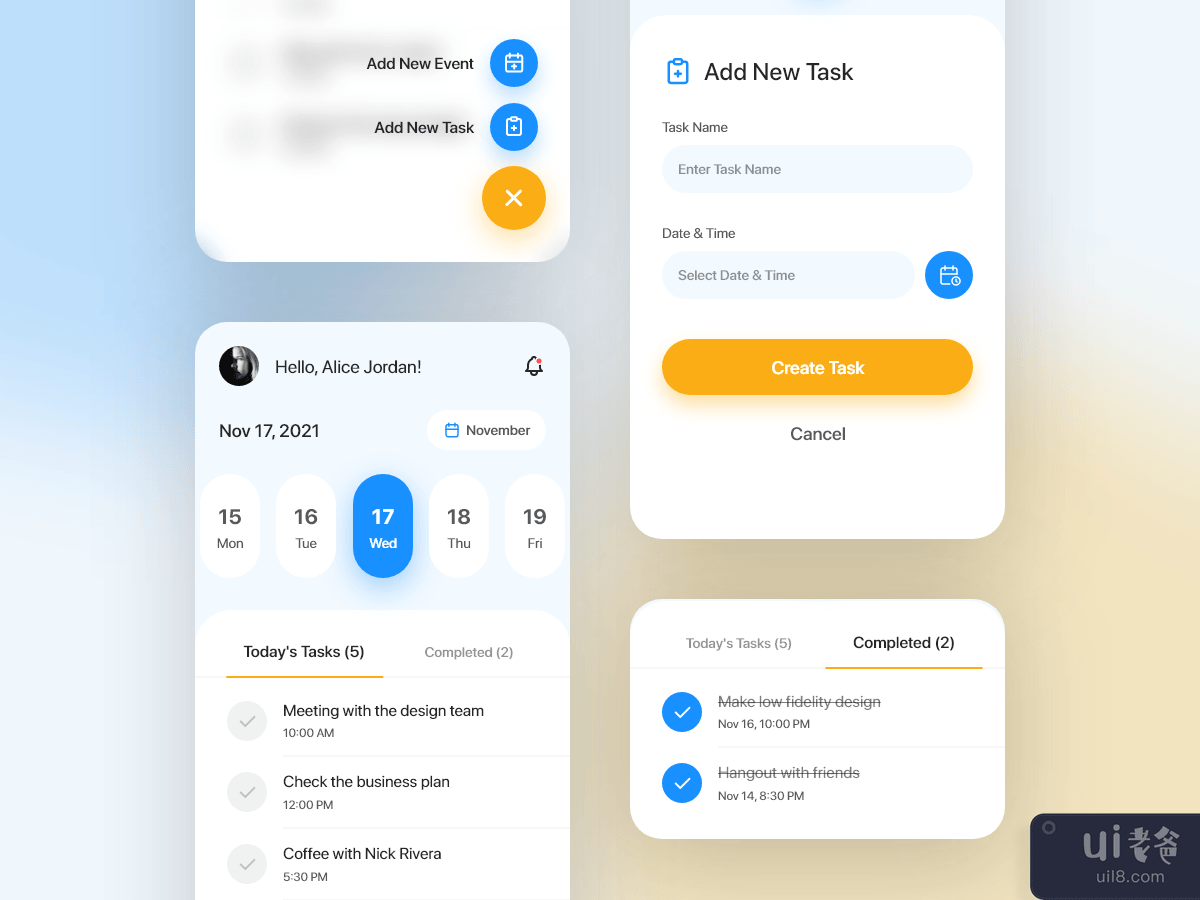 Micro Interactions (To-do Task App)