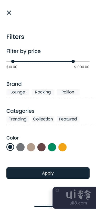 家具店电子商务应用程序(Furniture Shop E-Commerce App)插图9