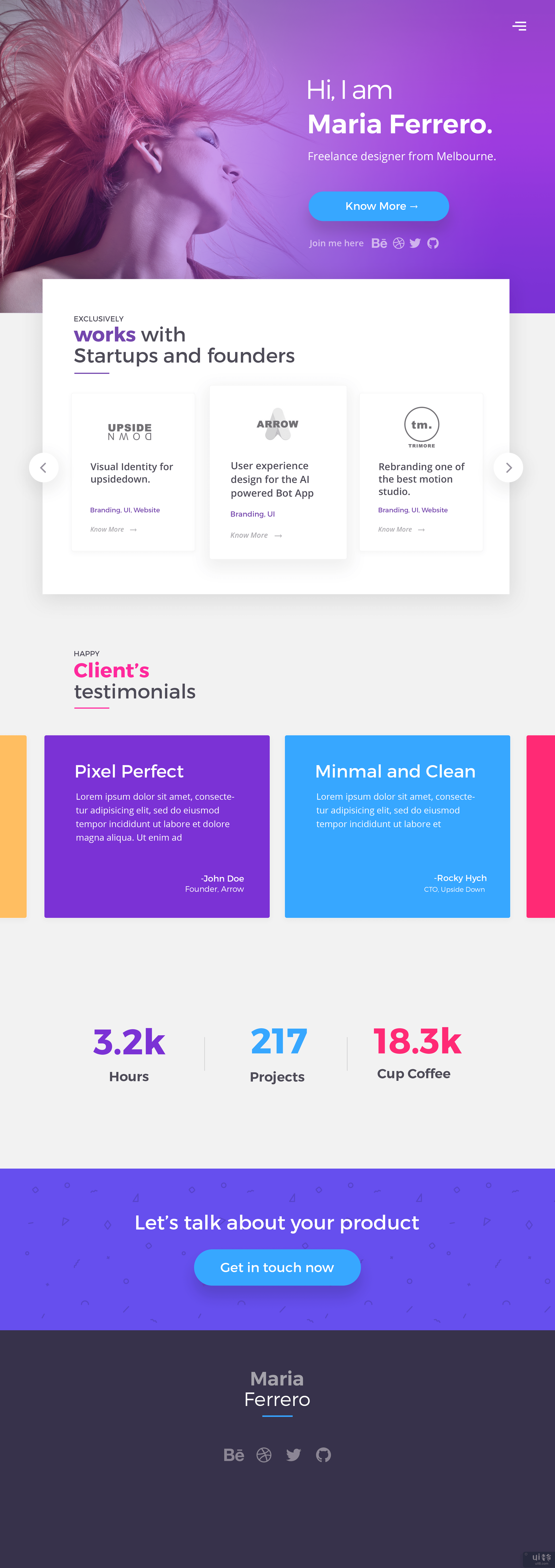 投资组合登陆页面(Portfolio Landing Page)插图
